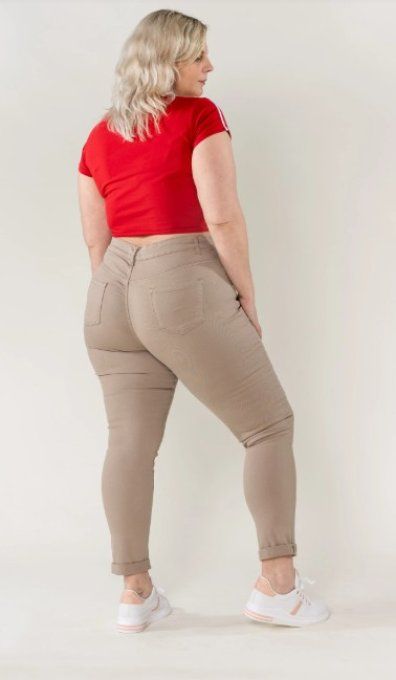 Jeans denim Taupe          Nina Carter