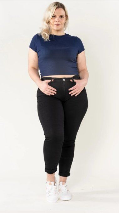 Jeans denim Noir          Nina Carter 