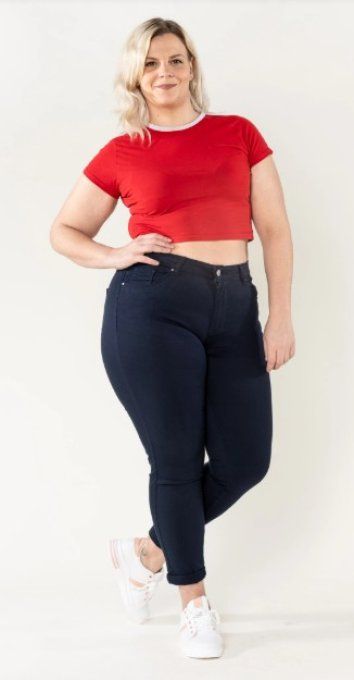 Jeans denim Bleu marine          Nina Carter 