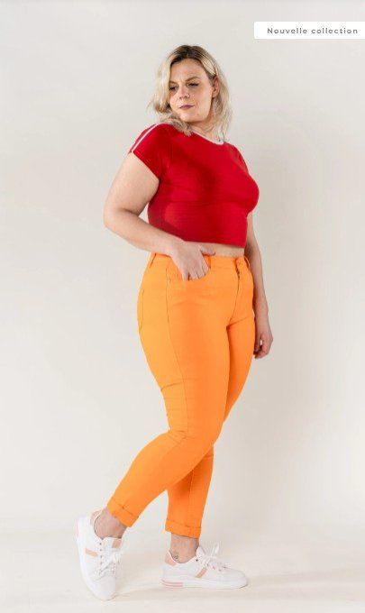 Jeans denim Orange          Nina Carter  