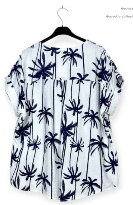 Blouse palmiers