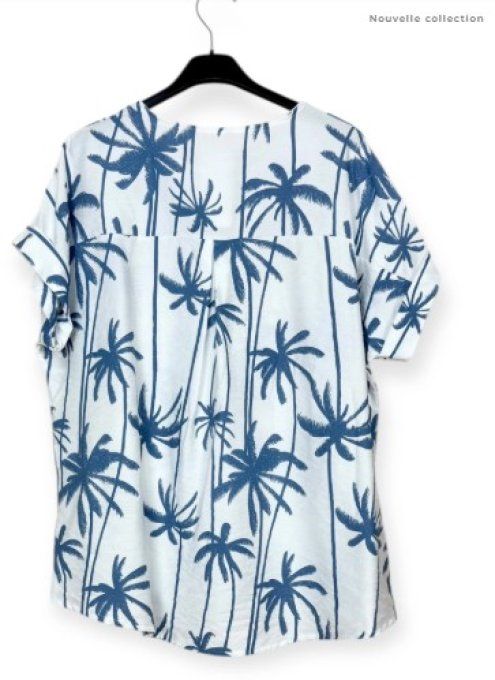Blouse palmiers