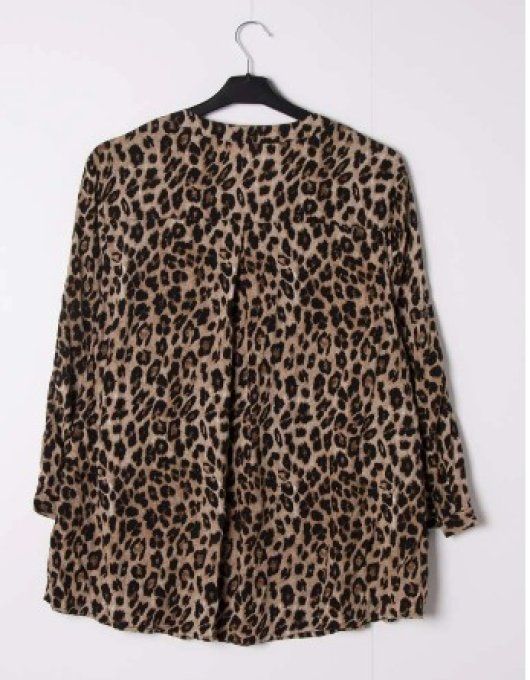 Blouse fluide Imprimé Léopard 