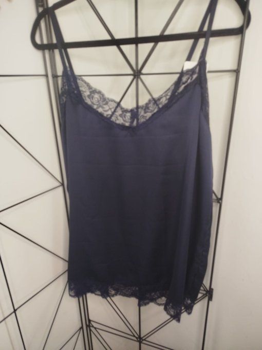 Caraco Dentelle Chic bleu marine