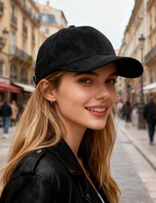 ​Casquette Effet Suèdine