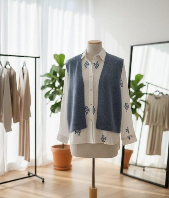 Chemise Blanche "Garden"