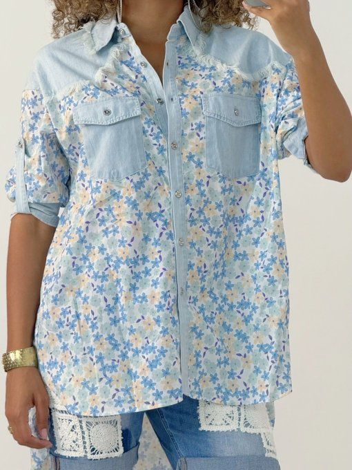 Chemise Oversize Bi-Matière
