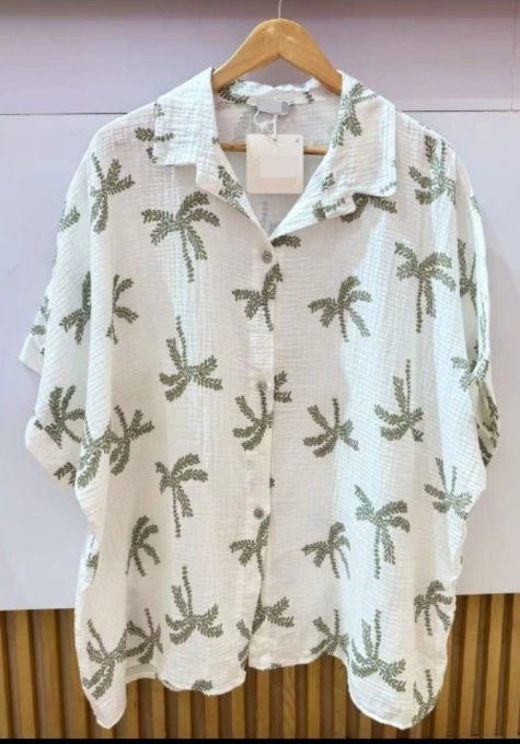 Chemise "Palmier des Îles"