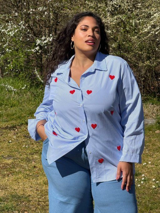 Chemise Rayée Bleue