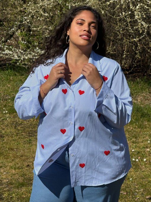 Chemise Rayée Bleue