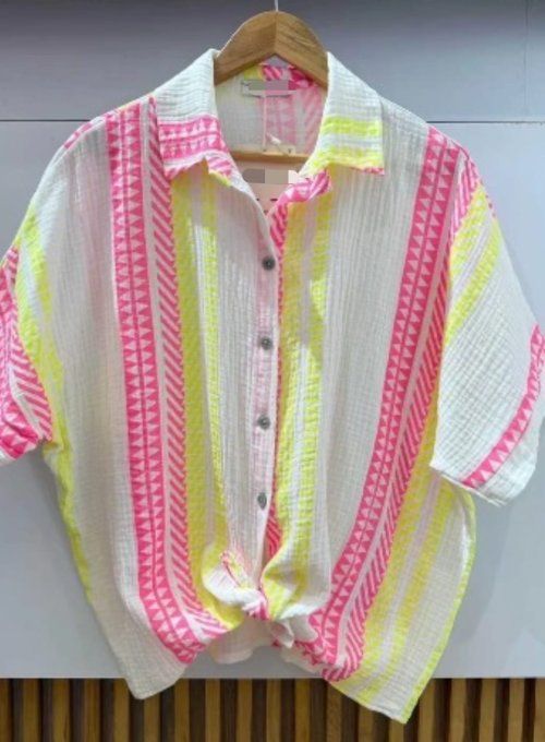 Chemise Zigzag Gaze de coton  -