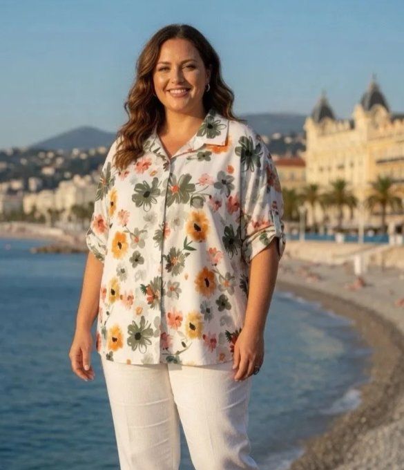 Chemisier à Fleurs Champêtres