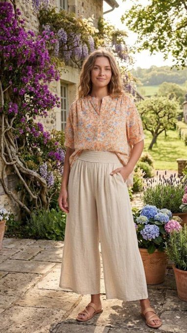 Chemisier en Broderie Anglaise & Imprimé Floral