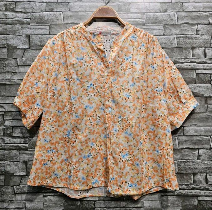 Chemisier en Broderie Anglaise & Imprimé Floral