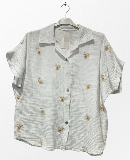 Chemisier en Gaze de Coton 