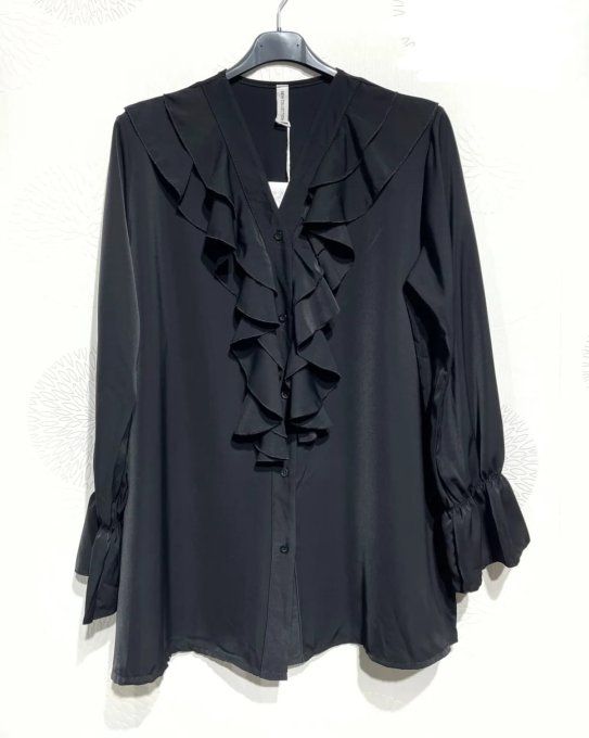 Chemisier A Volants – Le Chic Satiné