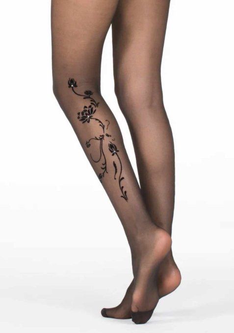 Collant Fantaisie à Motif Floral Tendance ✨