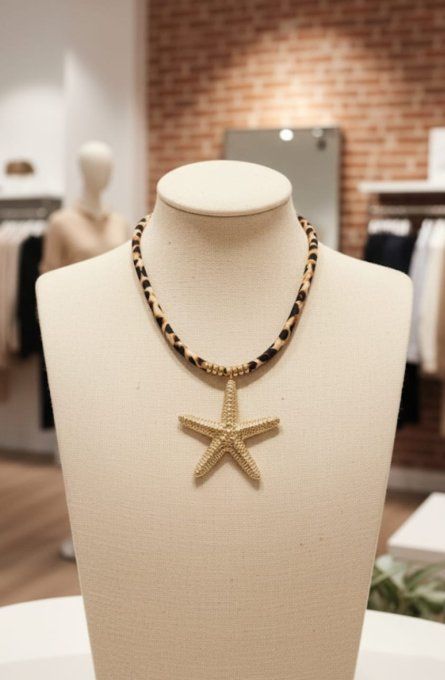 Collier Étoile de Mer Dorée