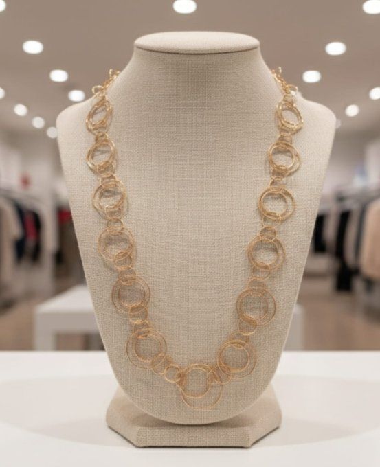 ​Collier Long Moderne  Rose Gold