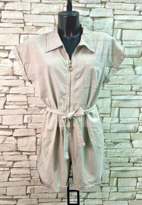 Combinaison short style safari 