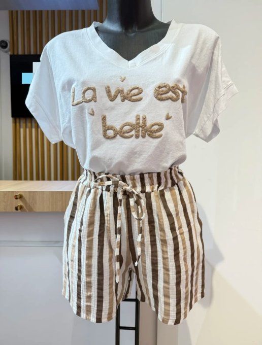 Ti-shirt "La Vie Est Belle" ✨