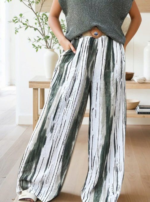 Pantalon Palazzo "Horizon Artistique" ☀️ 