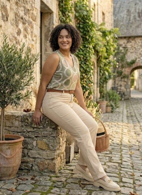 Débardeur Graphique en Lurex