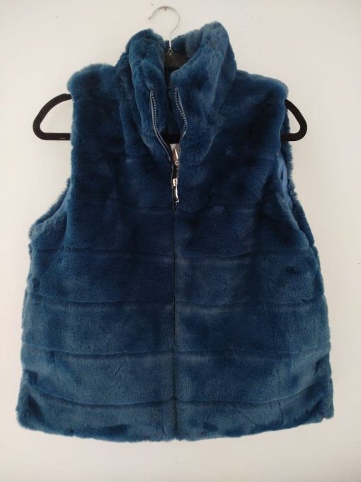 Gilet Sans Manches Fausse Fourrure  - T1