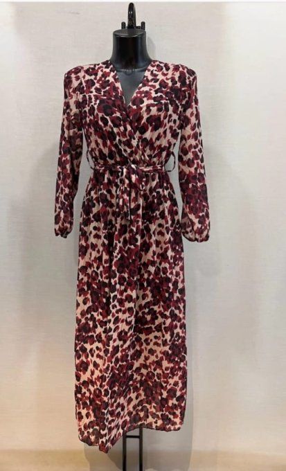 Robe Longue Fluide & Imprimé Léopard