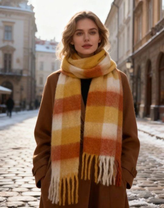 Écharpe Longue A Franges - Divers coloris