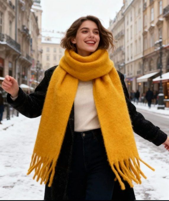 Écharpe Plaid Longue