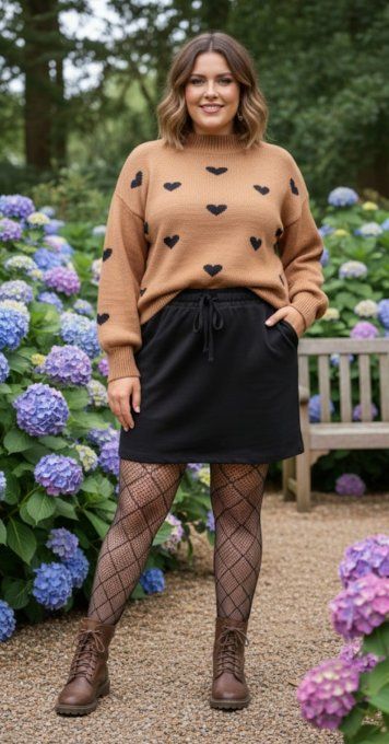 Mini-Jupe Noire Effet Daim Belle taille