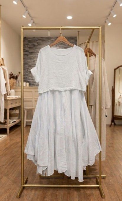 Ensemble Robe et Top Superposé