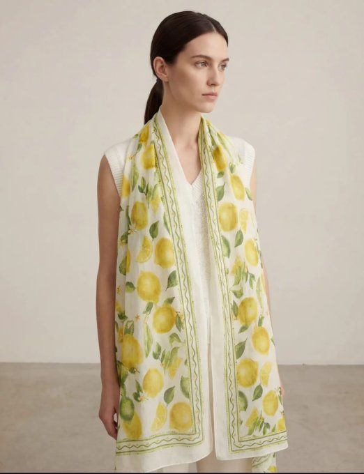 ​Foulard & Paréo & Imprimé Citrons Vitaminé