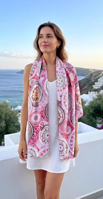 Foulard Artistique & Motifs Mandalas