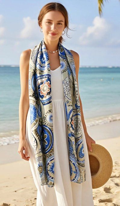 Foulard Artistique & Motifs Mandalas