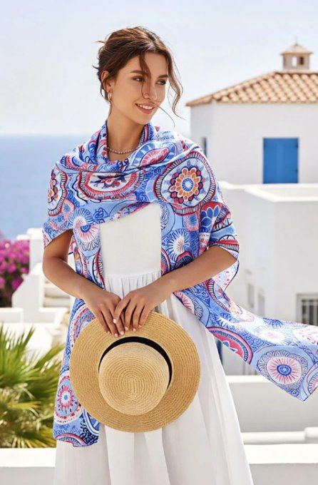 Foulard Artistique & Motifs Mandalas