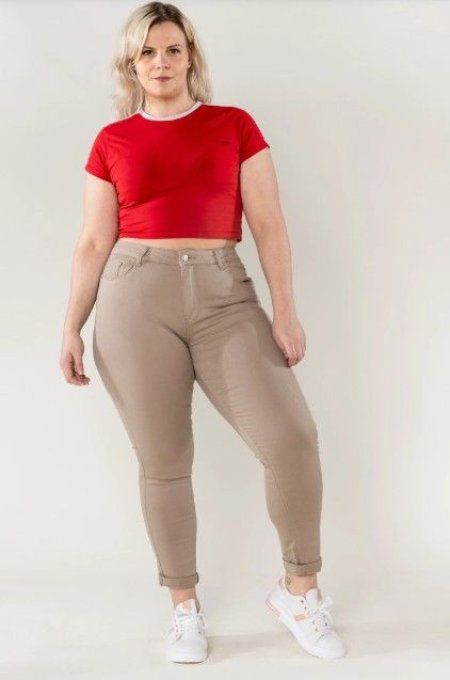 Jeans denim Taupe          Nina Carter