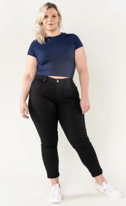 Jeans denim Noir          Nina Carter