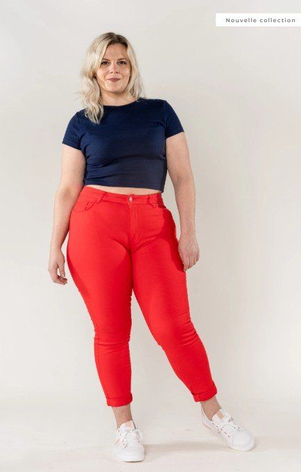 Jeans denim Rouge          Nina Carter