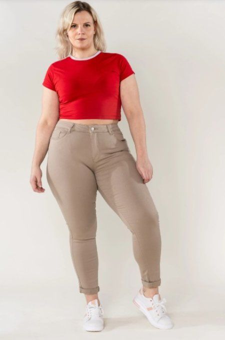 Jeans denim Taupe          Nina Carter