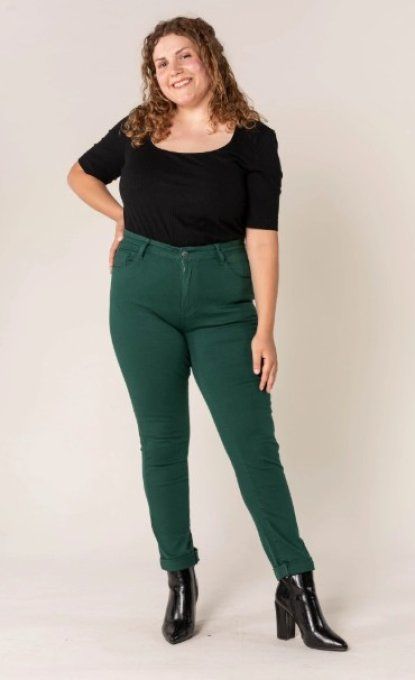 Jeans denim Vert sapin          Nina Carter