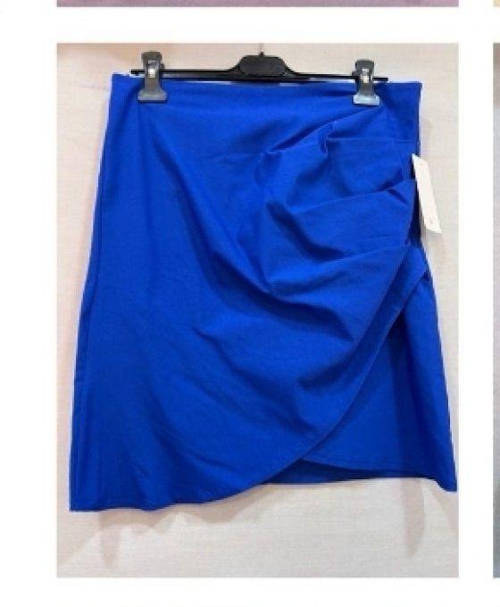 Jupe Courte Portefeuille Drapée