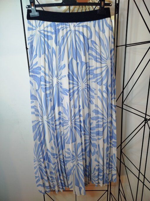 Jupe plissée à motifs