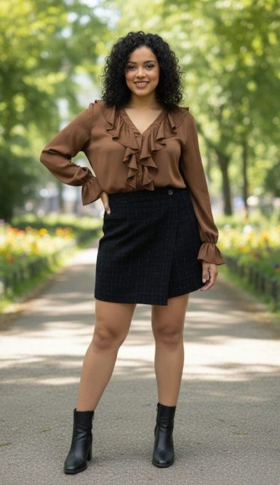 Jupe-Short "Tweed Scintillant"