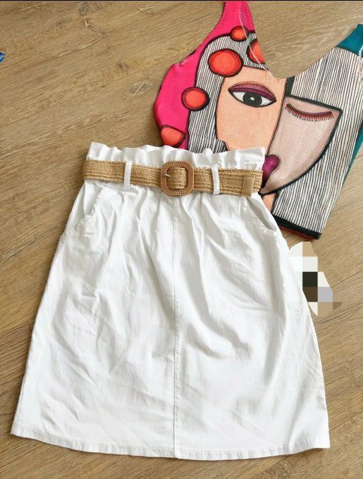 Jupe stretch Blanche