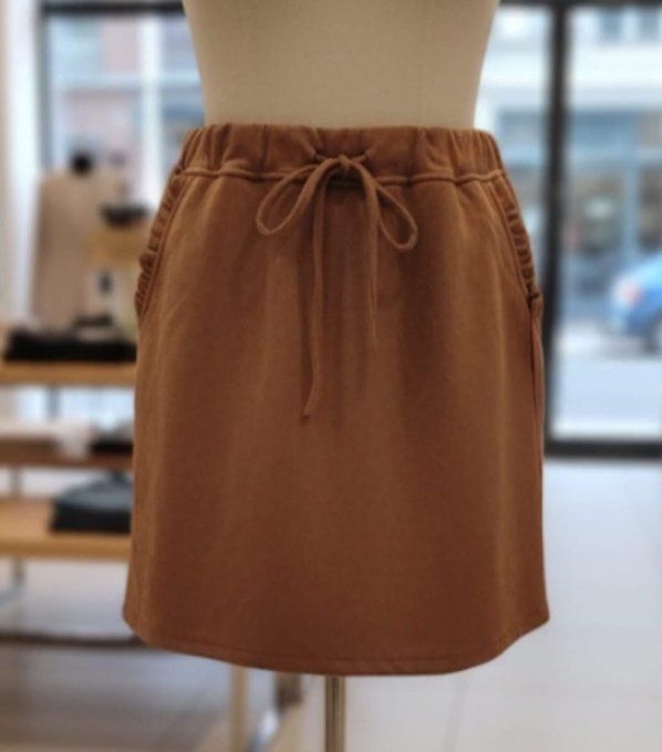 Mini-Jupe Effet Daim Belle taille
