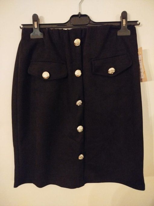 Jupe en Suédine Noire