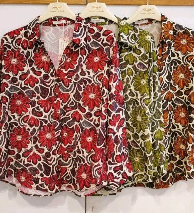 La Chemise Florale Bohème "Jardin d'Été"