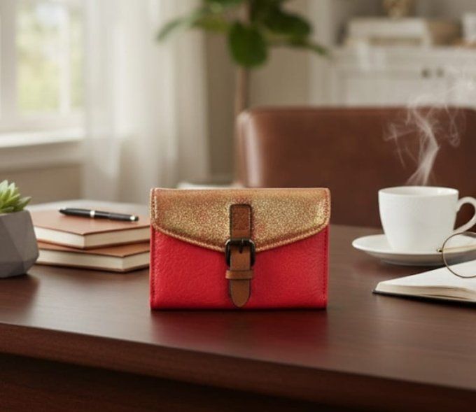 Le Porte-Monnaie "​Fuchsia & Or"